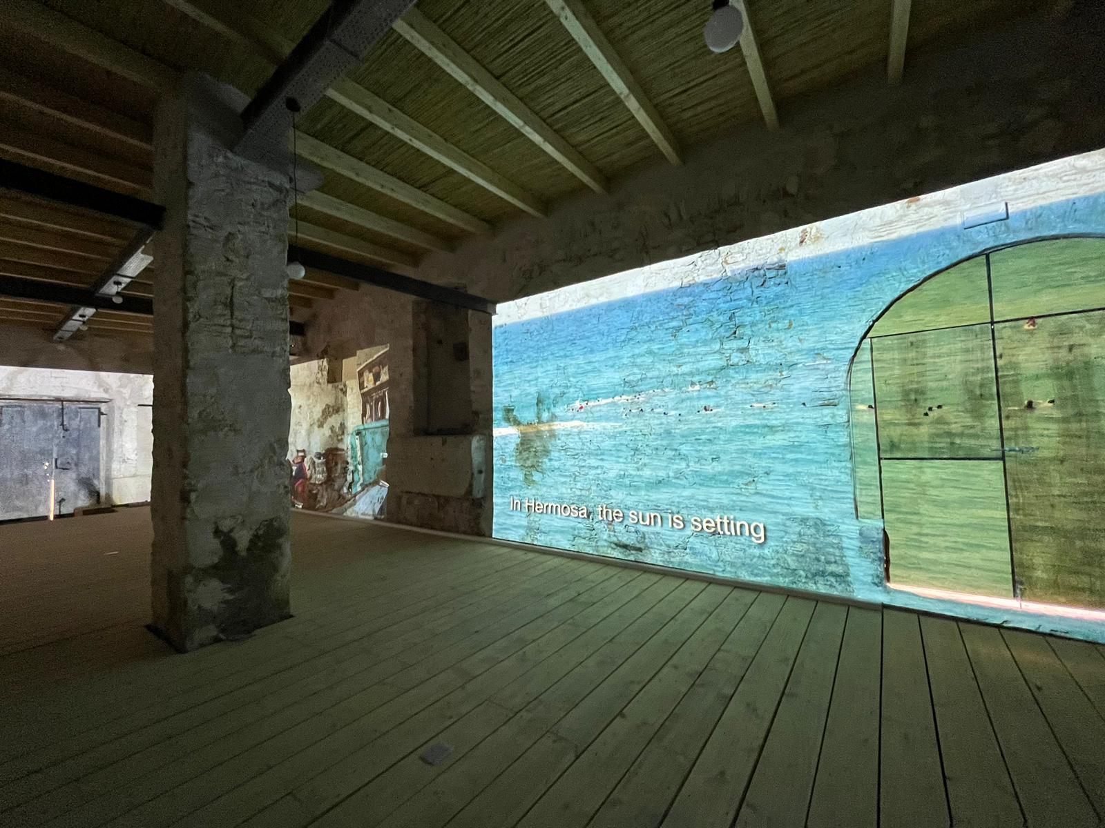 9 Muses projection in the museum